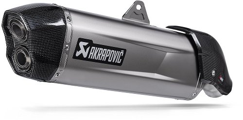 SW Akrapovic Slip On exhaust system Silver Aprilia Tuareg