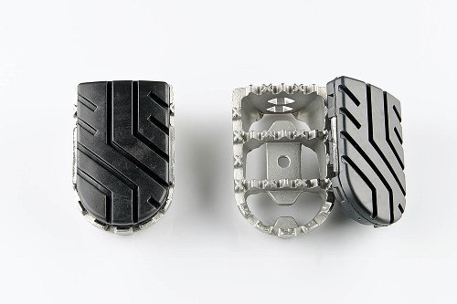 SW Motech ION footrest kit, Silver/Black - Ducati