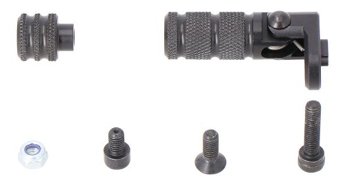 SW Gear lever tread Black. Knurled. incl. extension.