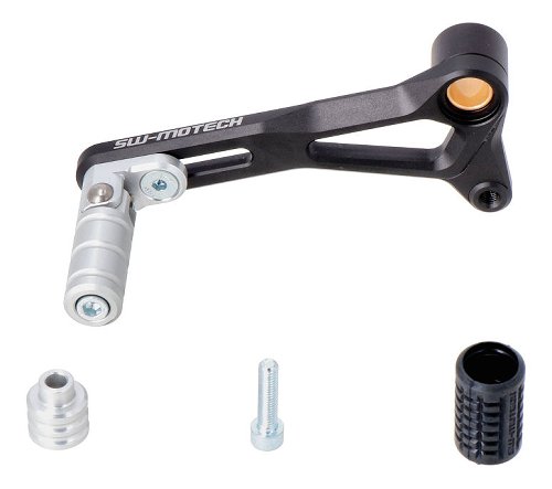 SW Motech Gear lever, Black / Silver - Ducati Monster 821 /