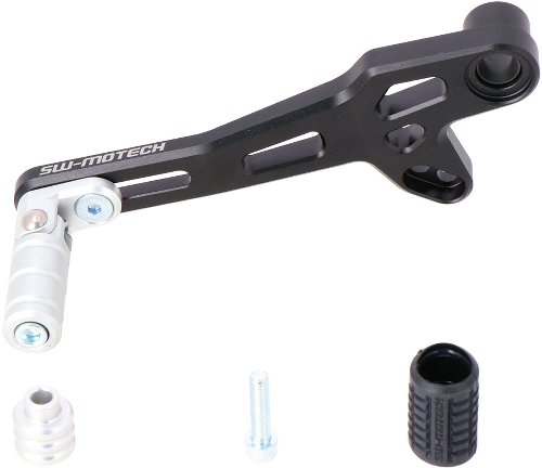 SW Motech Gear lever, Black / Silver - Ducati DesertX