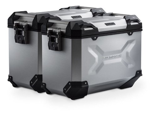 SW Motech TRAX ADV aluminium case system 45/45 Liter, Silver