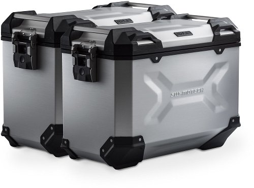 SW TRAX ADV aluminium case system Silver. 45/45 l. Moto