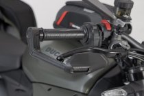 SW Motech Lever guards with wind protection, Black - Ducati