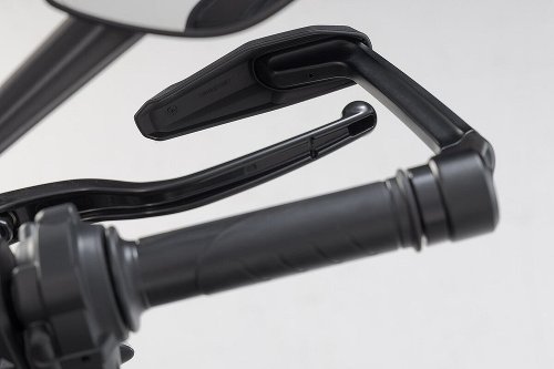 SW Motech Lever guards with wind protection, Black - Ducati