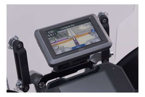 SW Motech navigation holder in cockpit black. Voge 650 DS/X