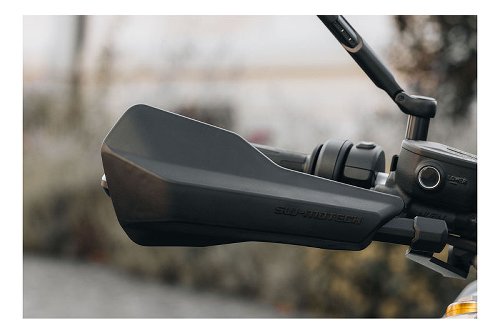 SW Motech Sport hand protector kit black. Attachment to