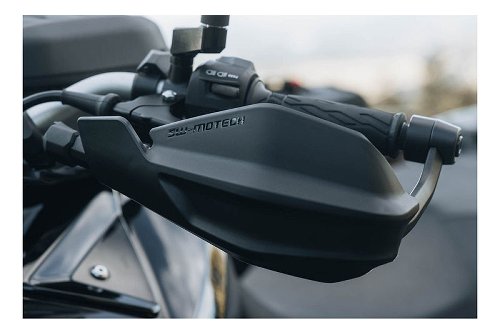SW Motech Adventure Handprotektoren-Kit Schwarz. Befestigung