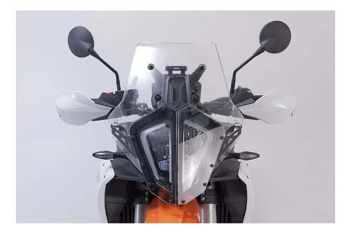 SW Motech Scheinwerferschutz Halterung mit Blende. KTM 890