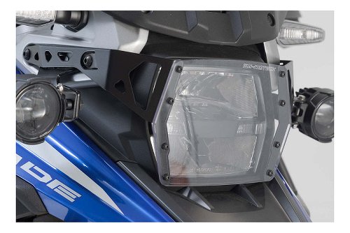 Soporte protector de faro SW Motech con tapa. Suzuki V-Strom