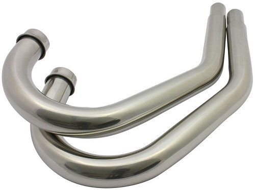 Mistral manifold set, VA, polished - Moto Guzzi Le Mans 1,