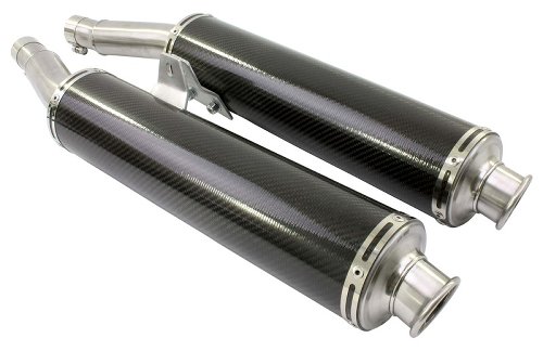 Mistral Silencer kit, round, carbon, with homologation -