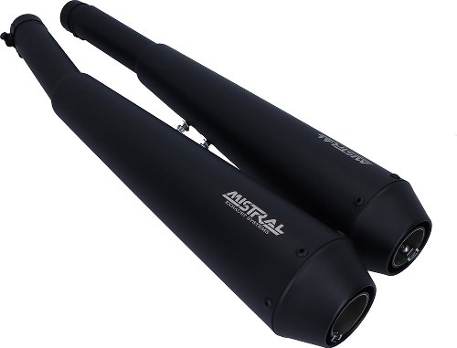 Mistral Silencer kit, conical, stainless-steel, mat black,