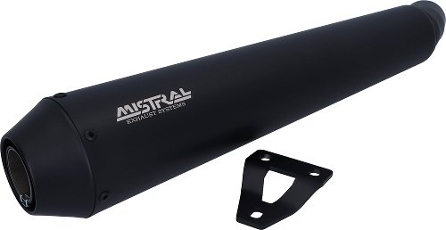 Échappement Mistral, conique, VA, noir mat, Euro4 - Benelli