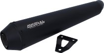 Mistral exhaust, conical, VA, matt black, Euro4 - Benelli