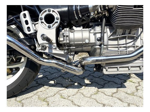 Mistral Crossover, stainless-steel, mat - Moto Guzzi