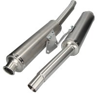 Mistral Silencer kit, round, titanium, with homologation -