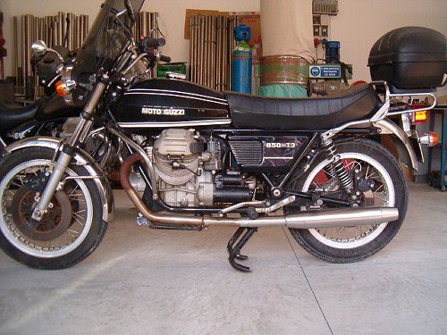 Mistral jeu de silencieux VA, inox poli, EG-ABE - Moto Guzzi