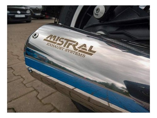 Mistral exhaust, conical, stainless steel, polished, Euro3,