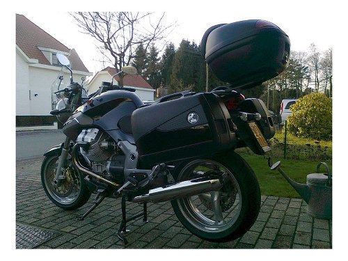 Mistral Auspuff, rund, VA, poliert, mit EG-ABE - Moto Guzzi