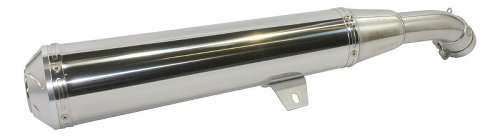 Mistral exhaust, conical, stainless steel, polished, with