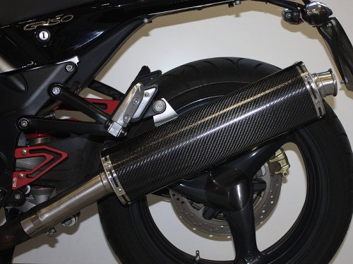 Mistral Silencer, oval, low, carbon, without homologation -