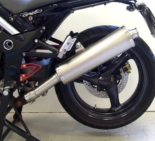 Mistral Silencer, oval, low, titanium, without homologation