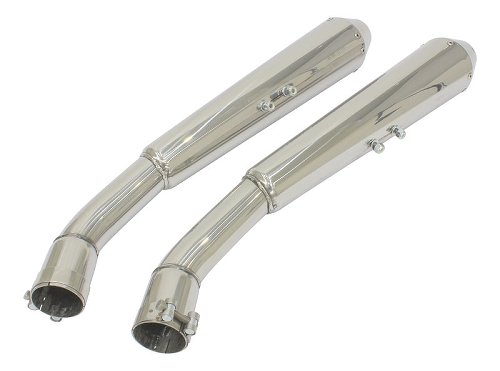 Mistral exhaust kit, conical, stainless steel, polished,