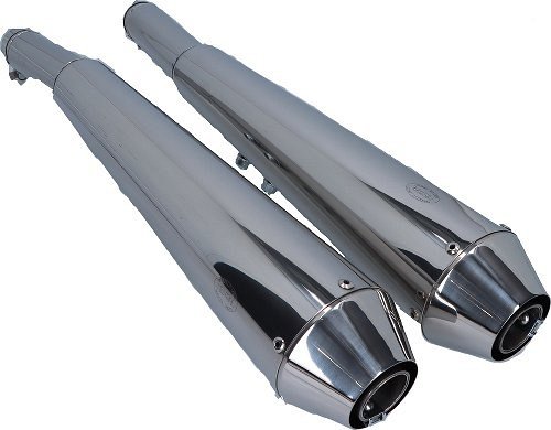 Mistral exhaust kit, conical, stainless steel, polished,