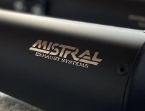 Mistral Silencer kit, conical, stainless-steel, mat black,