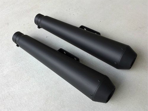 Mistral Silencer kit, conical, stainless-steel, mat black,