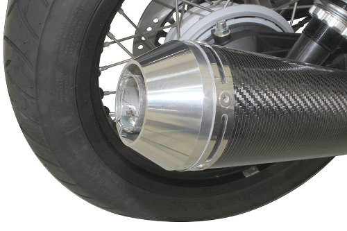 Mistral Silencer kit, conical, carbon, with homologation -