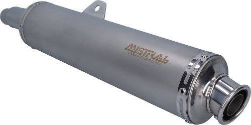 Mistral Silencer kit, round, stainless-steel, low, with