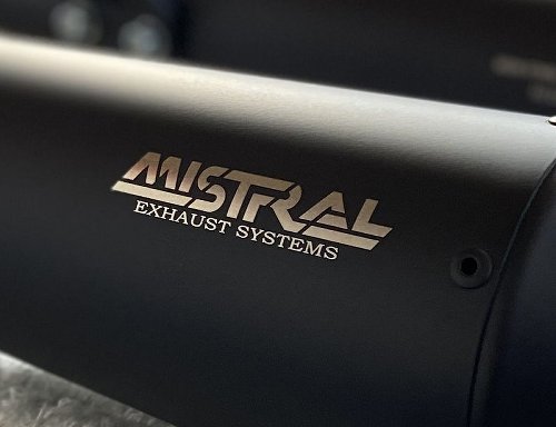 Mistral Silencer kit, round, stainless-steel, mat black,