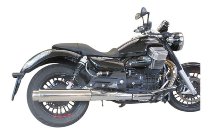 Mistral coppia silenziatori INOX lucido, EG-ABE - Moto Guzzi