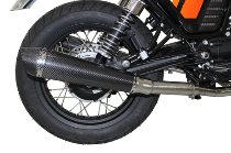 Mistral tubo escape capa Carbono cónico EG-ABE - Moto Guzzi