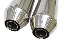 Mistral Silencer kit, conical, short, polished, homologation