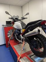 Échappement Mistral, conique, inox, mat, Euro4 - Moto Guzzi