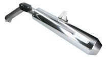 Mistral Silencer, conical, stainless-steel, polished, Euro5