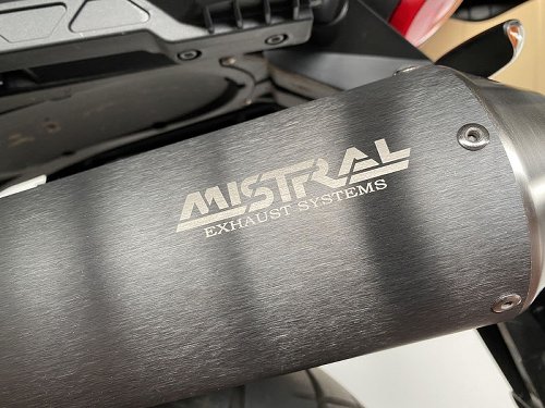 Mistral Silencer, conical, stainless-steel, mat black, Euro5