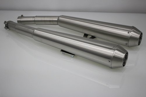 Mistral Silencer kit, conical, mat, with homologation - Moto