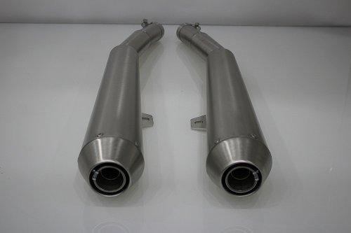 Mistral Silencer kit, conical, mat, with homologation - Moto