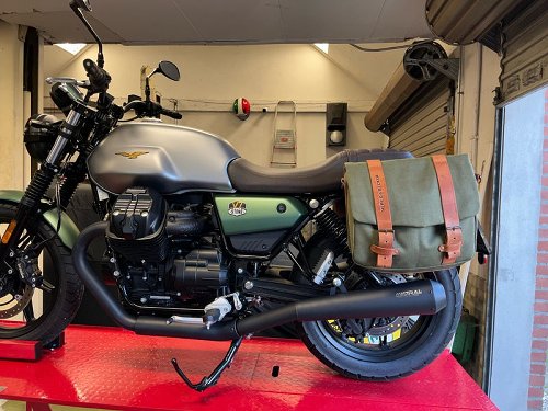 Mistral Silencer kit, conical, mat black, Euro5 - Moto Guzzi