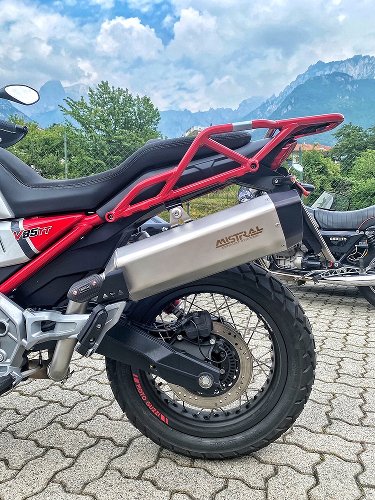 Mistral Auspuff, Exagon, VA, Eisgrau, Euro5 - Moto Guzzi V85