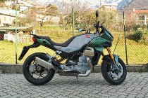 Mistral Escape, acero inoxidable pulido, EURO5, - Moto Guzzi