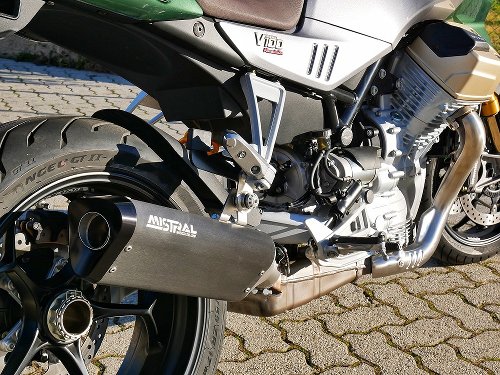 Mistral Auspuff, Edelstahl matt-schwarz, EURO5 - Moto
