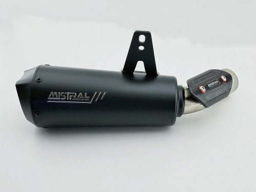 Mistral escape Avion X acero inoxidable negro mate, EURO5+ -