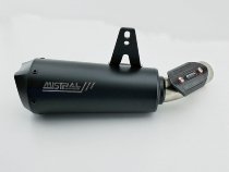 Mistral Échappement Avion X inox noir mat, EURO5+ - Moto