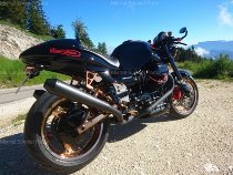 Mistral exhaust kit, conical, stainless steel, matt black,