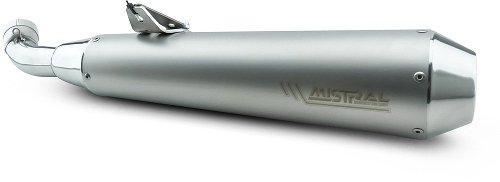 Mistral exhaust, conical, stainless steel, ice grey, with